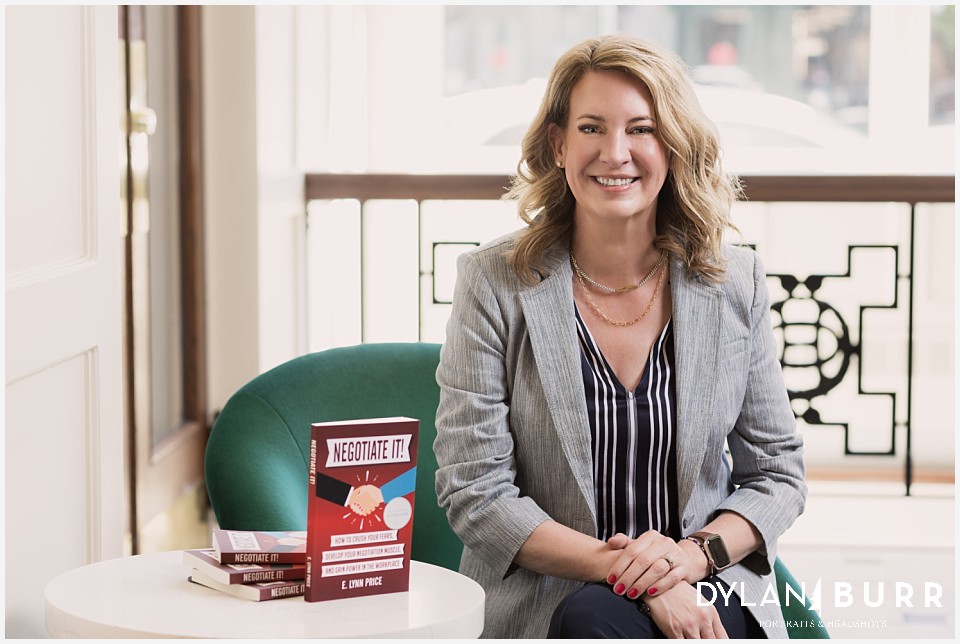 author lynn price with her book Negotiate It!
