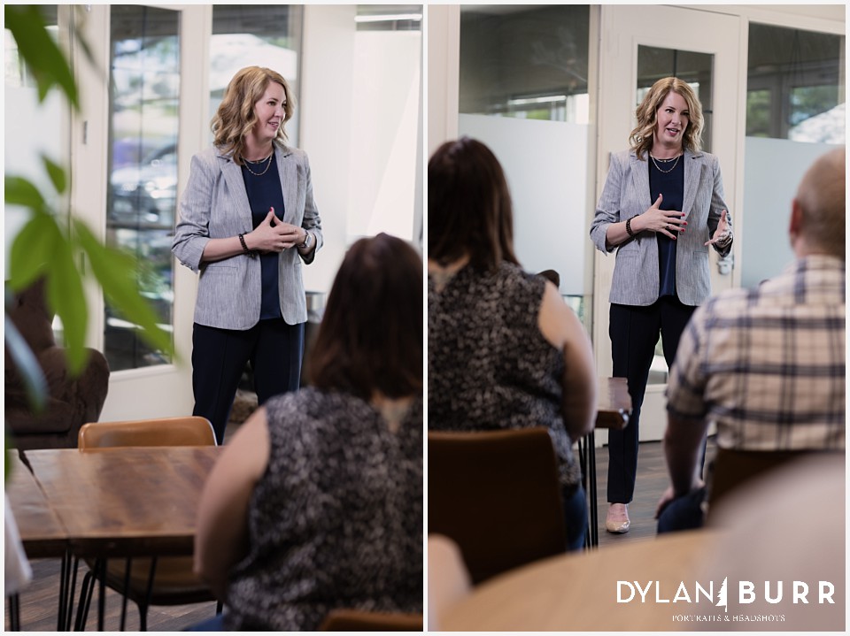 discussing negotiation tactics with a crowd