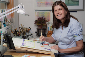 Watercolor Artist Personal Branding Photography Session