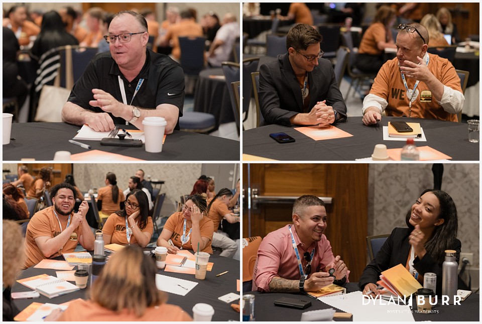 teams working together during breakout sessions