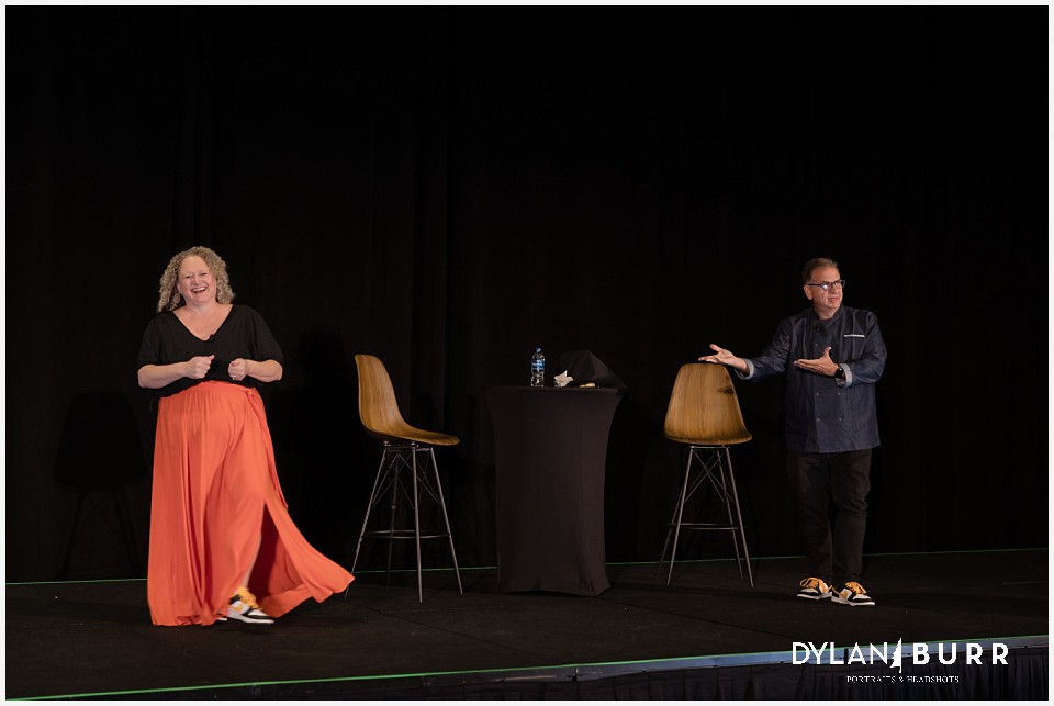 capturing real moments and emotion during a presentation