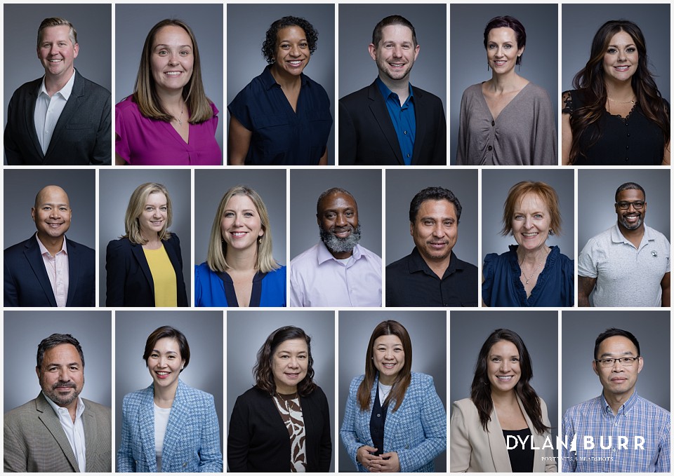 company headshots captured at yearly company conference