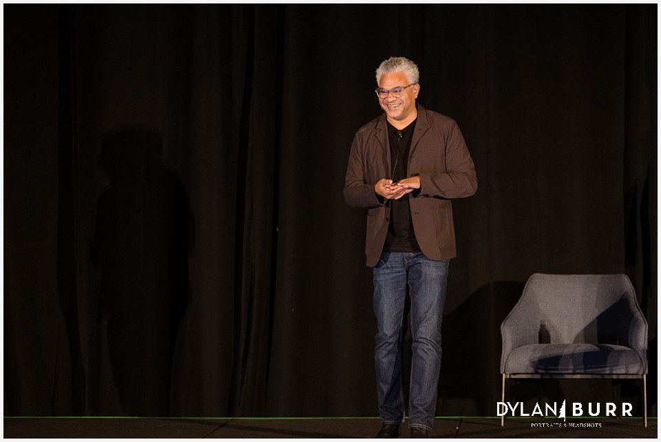 executive presentation at company conference