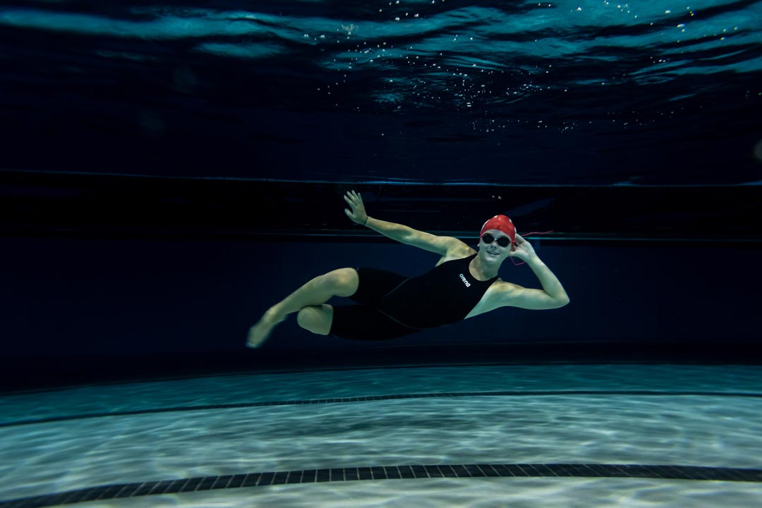 underwater senior photo session